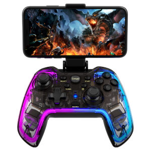 Vibrating Rapid-Fire RGB Wireless Bluetooth Game Controller