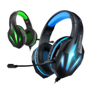 Noise-Canceling Illuminated Over-Ear Gaming Headset